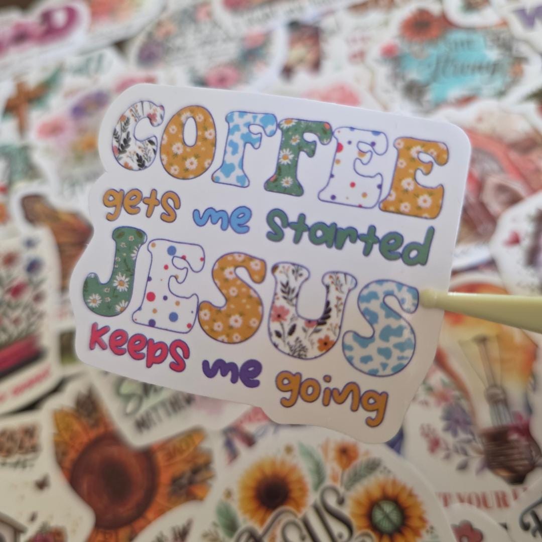 Christian Bible Verse Stickers | Jesus Faith Journal Laptop Decals (50 ...