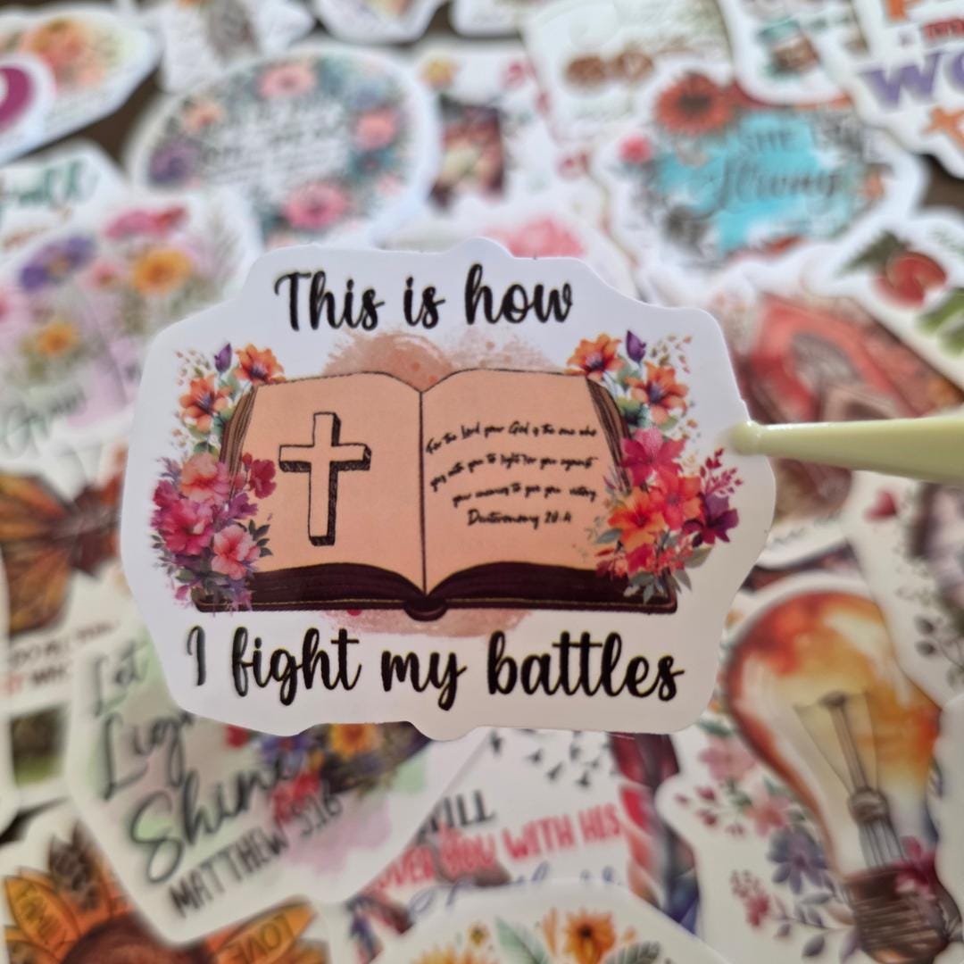 Christian Bible Verse Stickers | Jesus Faith Journal Laptop Decals (50 ...