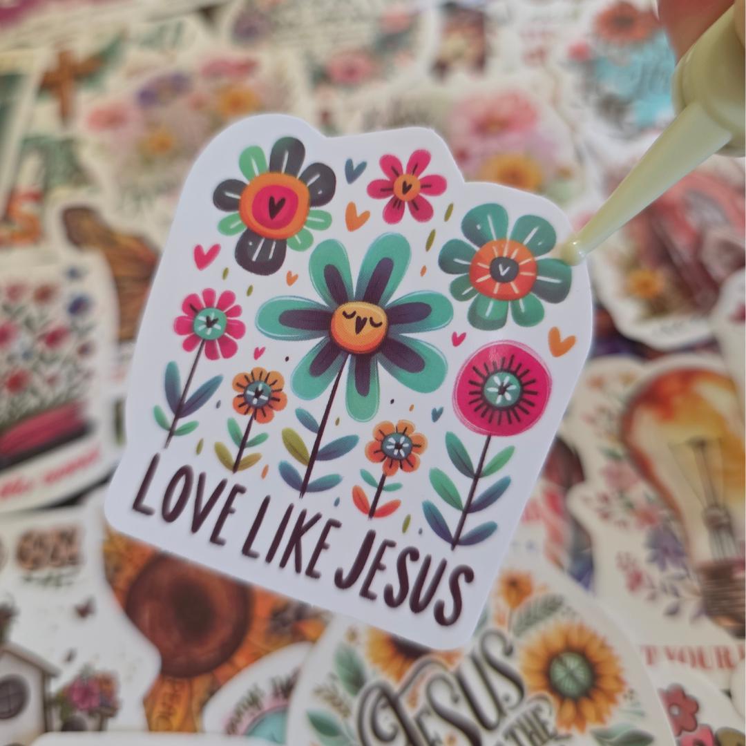 Christian Bible Verse Stickers | Jesus Faith Journal Laptop Decals (50 ...