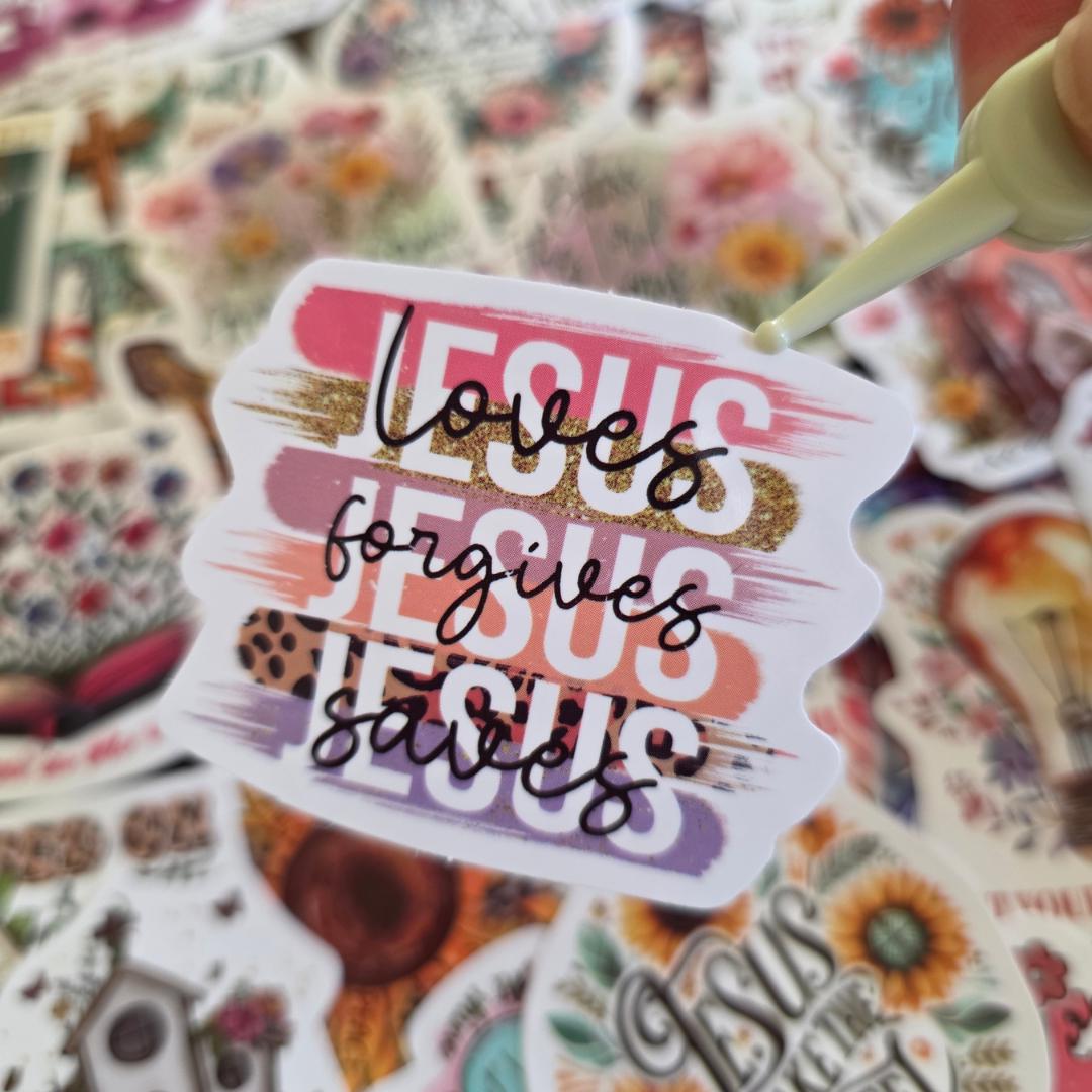 Christian Bible Verse Stickers | Jesus Faith Journal Laptop Decals (50 ...