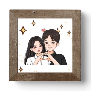 Personalised Portrait | Anniversary | Gifts | Photo cover | Family Portrait | Custom Drawing | Wall Deco | Wedding Card | Couple
