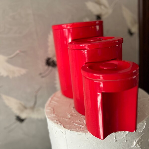 Ceramic Kitchen Canisters - Etsy