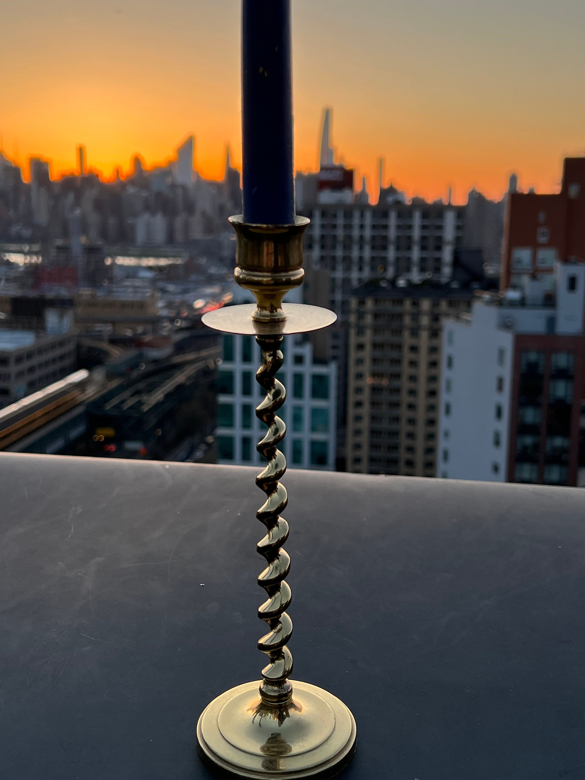 Solid Brass Candlestick Made in England Etsy