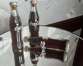 RARE Vintage Miniature Genuine Coca Cola Glass Bottles, Collectable!