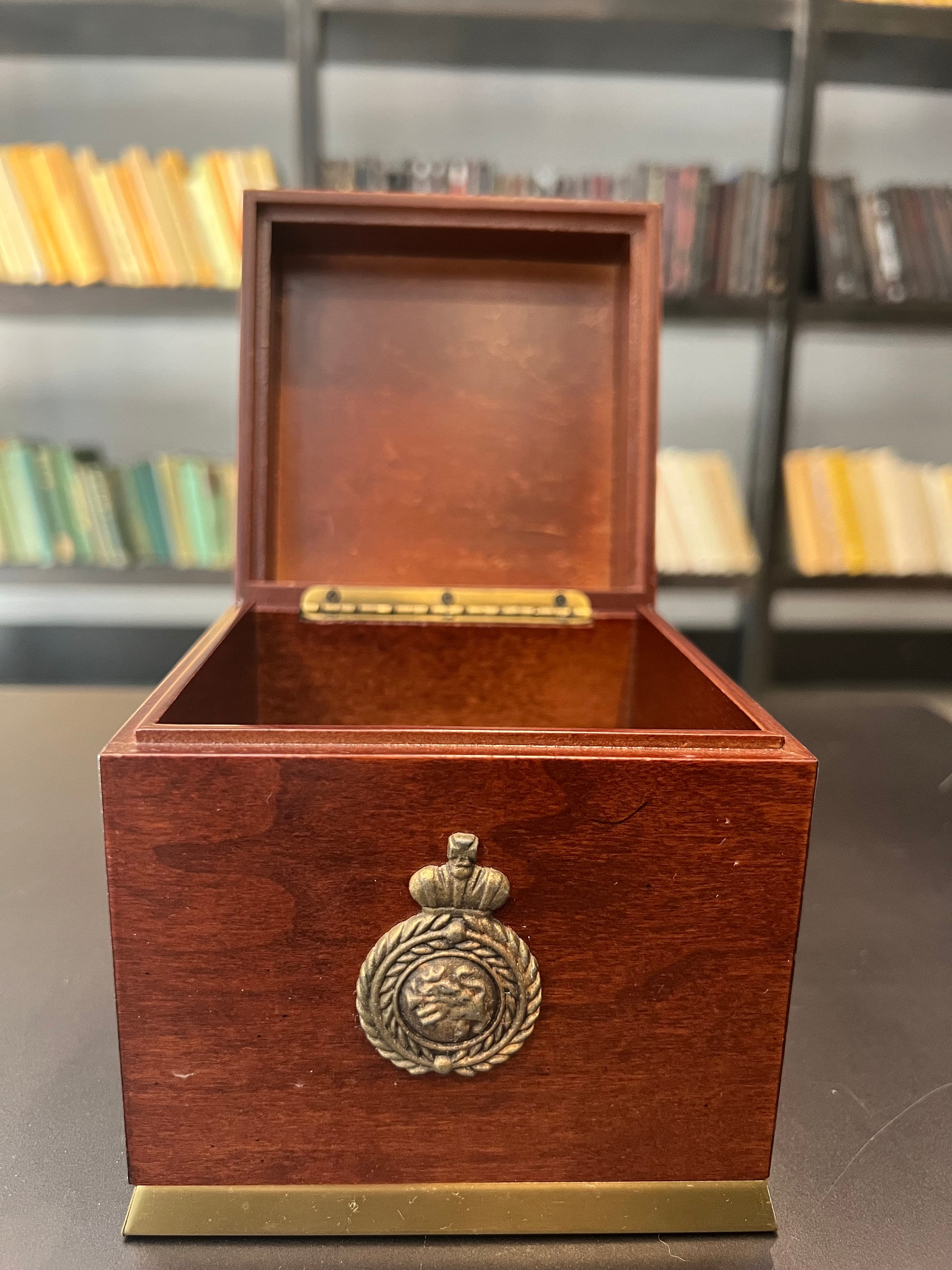 Vintage 1990's Bombay Company Wooden Box With Brass Etsy
