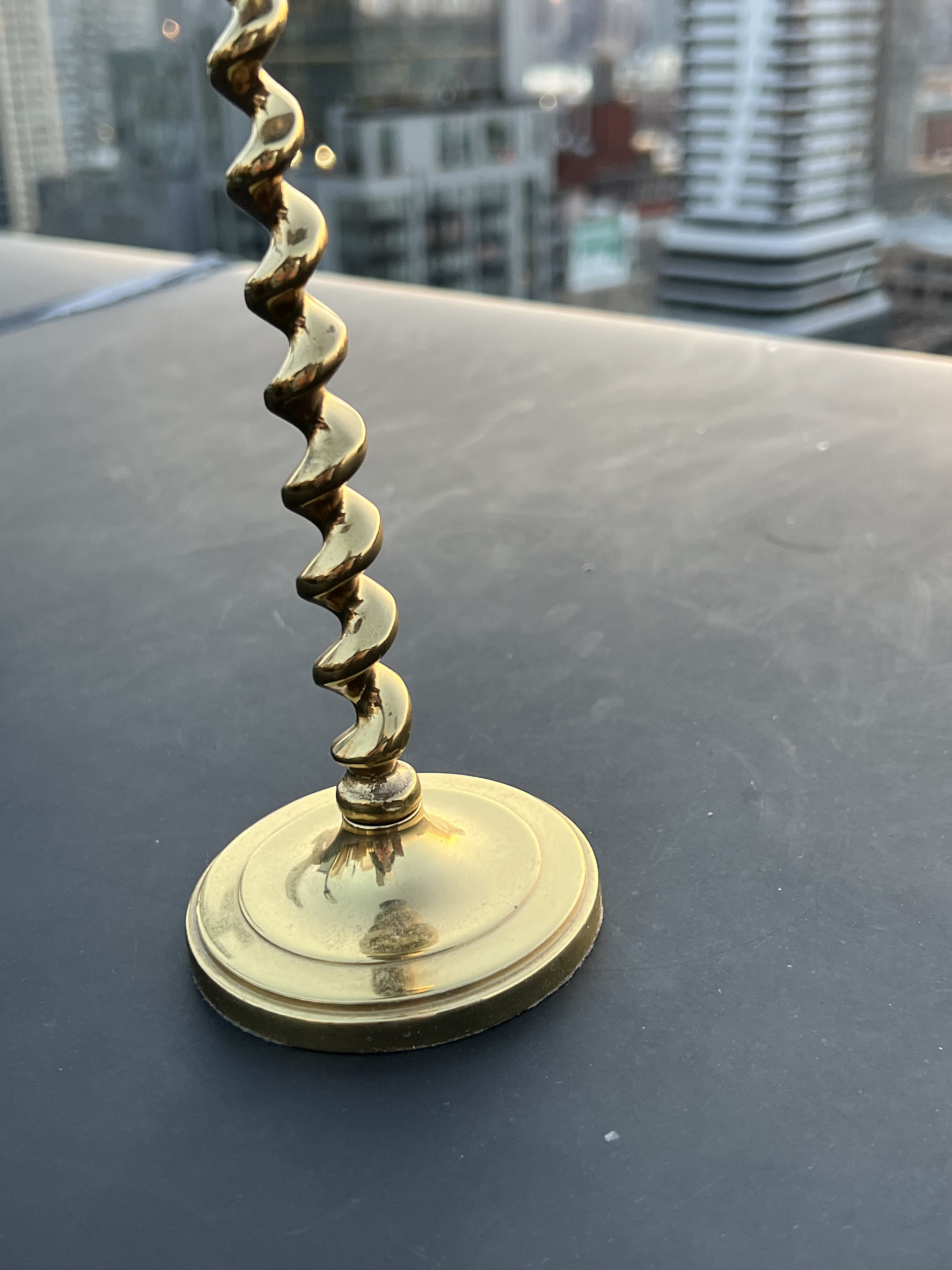 Solid Brass Candlestick Made in England Etsy