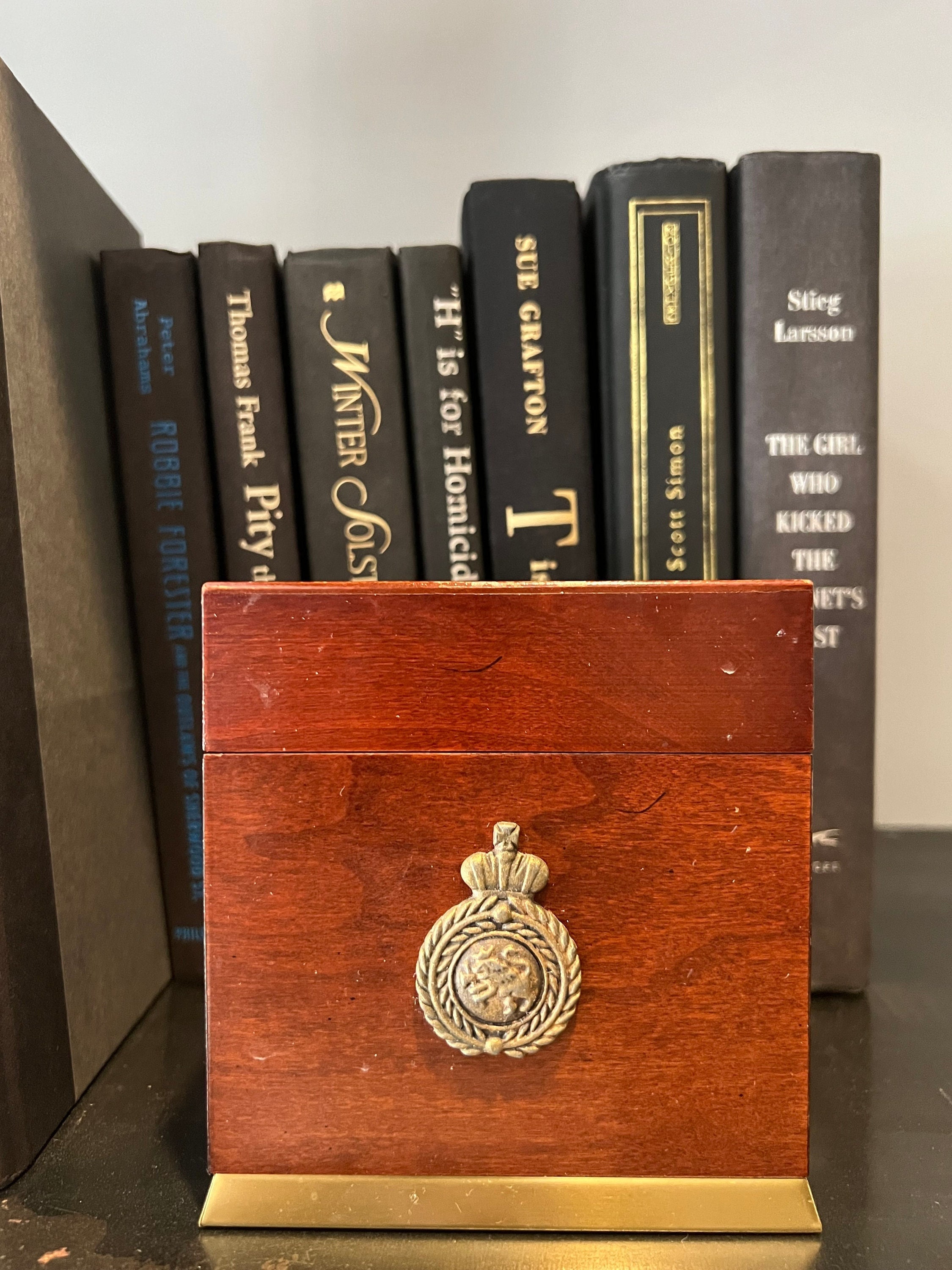 Vintage 1990's Bombay Company Wooden Box With Brass Etsy