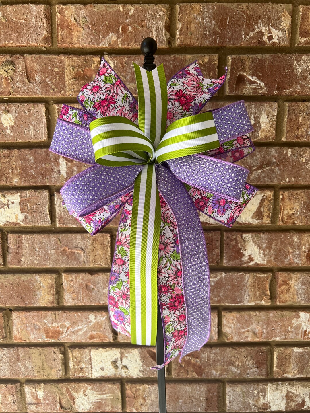 Spring Bow Tree Spring Bow, Floral Bow, Easter Bow, Spring Bow, Colorful Bow, Lantern ...