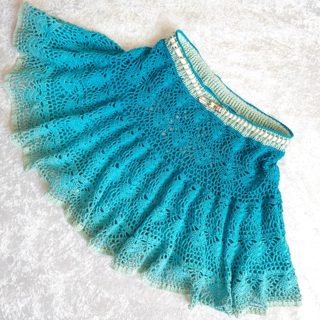 tricot jupe au crochet facile