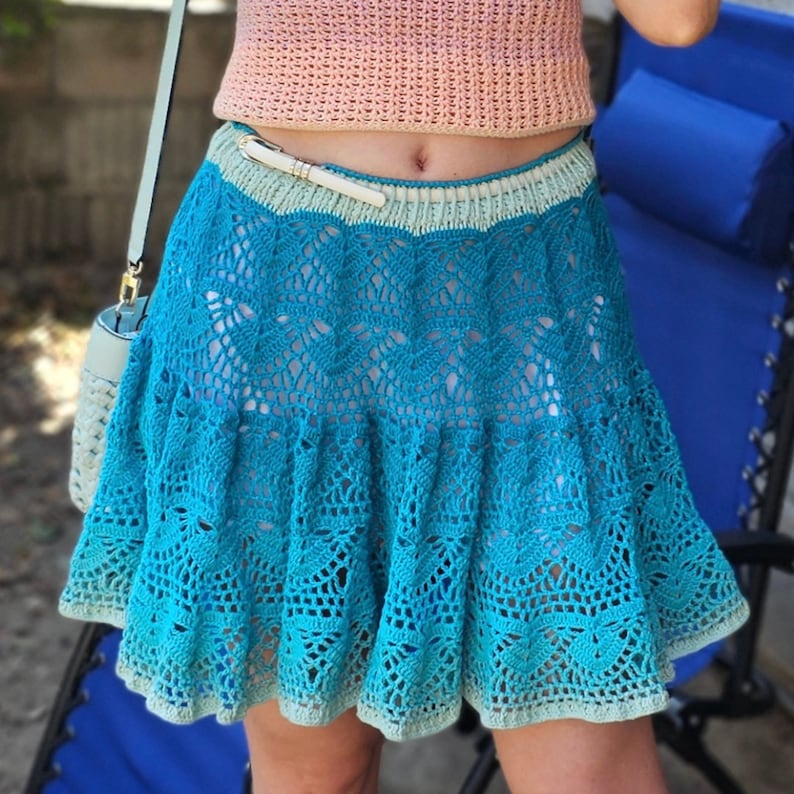Summer Skirt Crochet Pattern PDF Easy to Follow Crochet - Etsy
