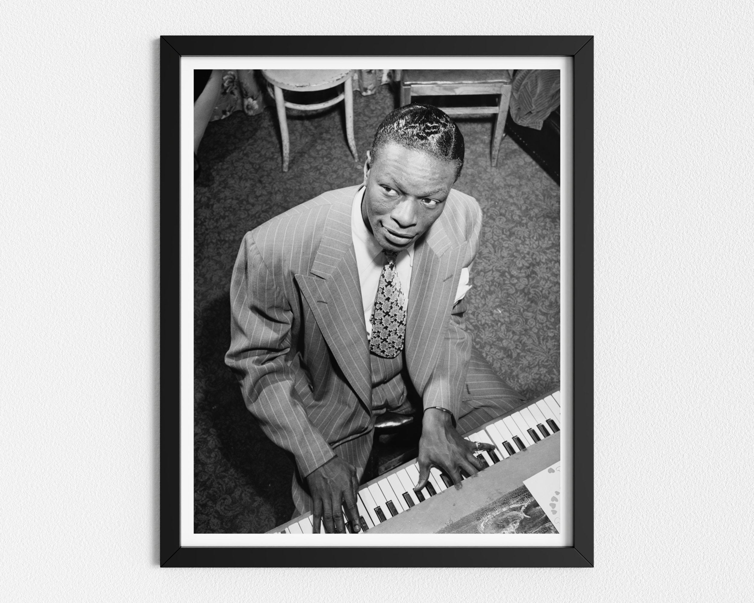 Nat King Cole at the piano