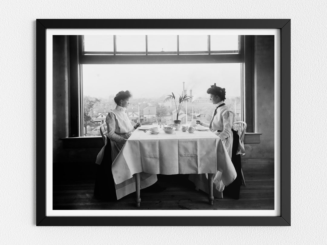 Vintage Photo Printable Victorian Tea Time Retro Etsy