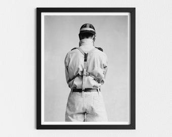 Vintage Photo Printable | Baseball Wall Art | Vintage Sports Decor | Black and White Art | Downloadable Prints