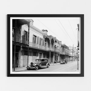 Vintage Photo Printable | Historical New Orleans Art | Black and White Art | Vintage Architecture Print | Downloadable Prints