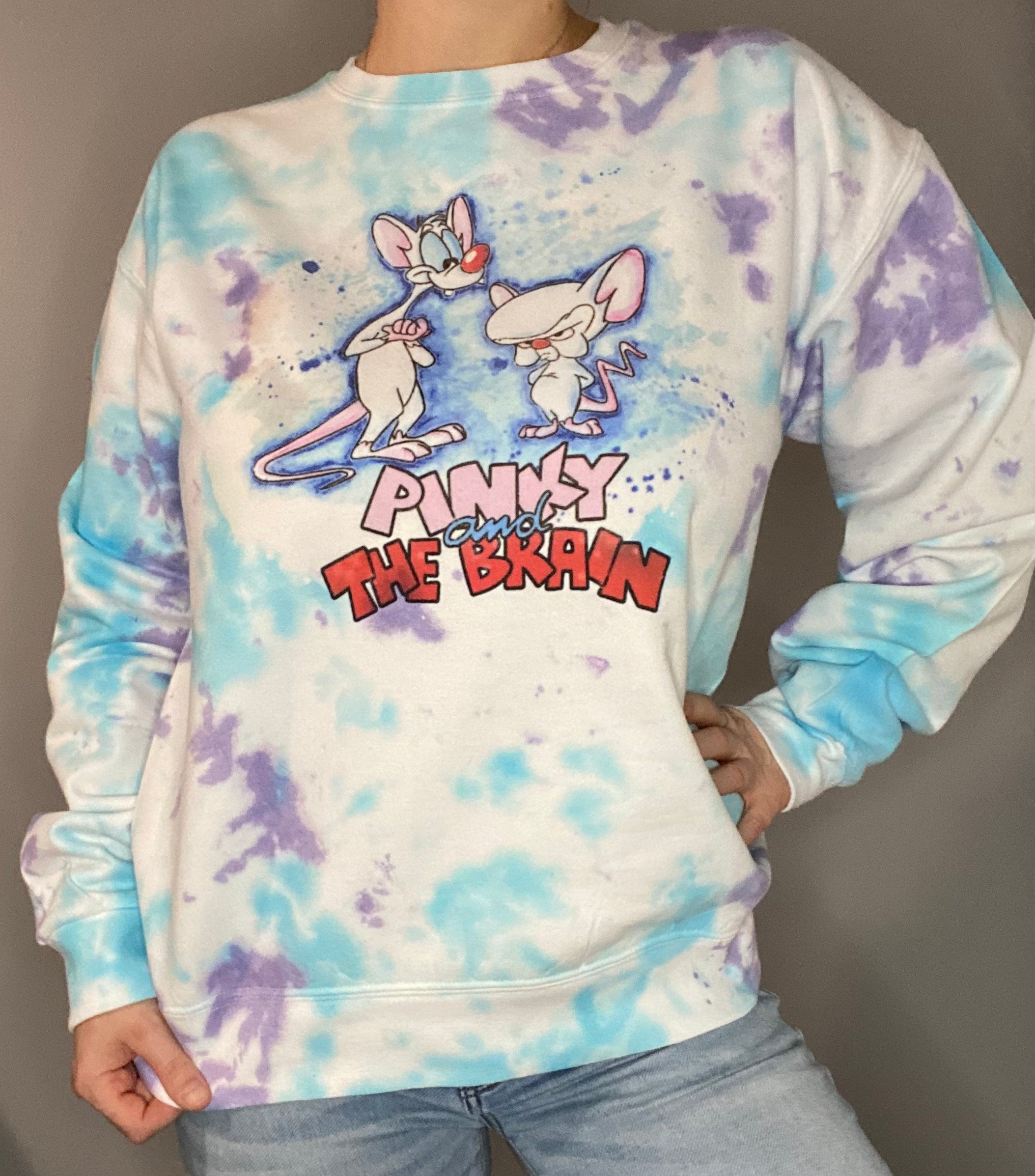 Brain Pink Pattern Print Women's Sweatshirt