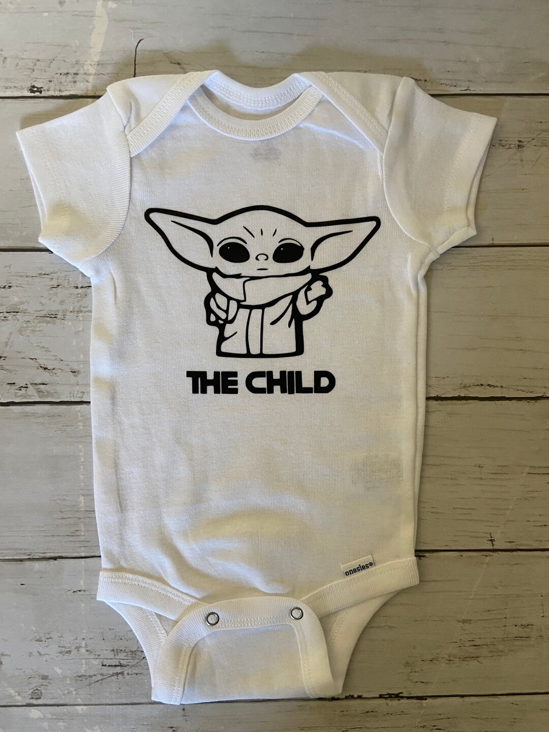 The Child Onesie Baby Yoda Onesie Star Wars Baby Oneise Custom Star Wars Onesie Cute Baby Onesie