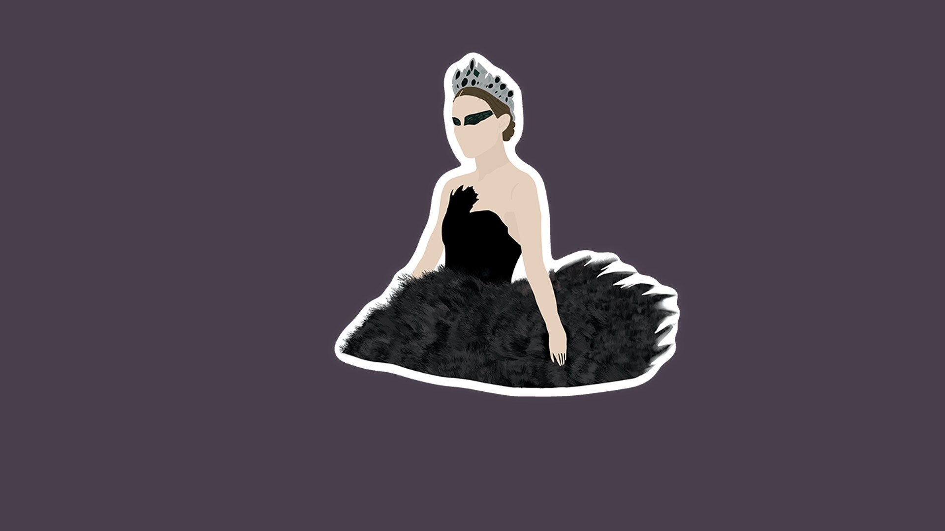 Black Swan Sticker | Movie Sticker | Film Sticker | Halloween