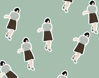 Twin Peaks, Audrey Horne Sticker, David Lynch film , TV show sticker, Halloween sticker