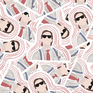 American Psycho Sticker | Patrick Bateman Sticker | Christian Bale | 2000s movie | movie stickers | film stickers | Halloween Sticker