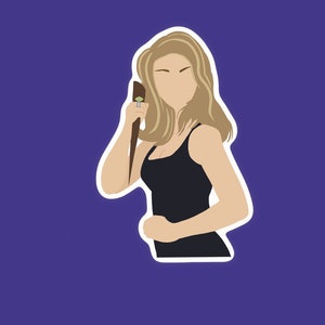Buffy Sticker | Buffy the vampire slayer | Buffy Art | 90s aesthetic | Pop culture art | Faceless art | 90s Television
