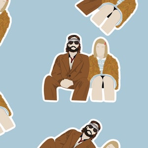 The Royal Tenenbaums Sticker | Margot Tenenbaum | Wes Anderson films | Richie Tenenbaum | Wes Anderson Stickers | movie sticker | Die-cut