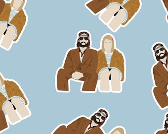 The Royal Tenenbaums Sticker | Margot Tenenbaum | Wes Anderson films | Richie Tenenbaum | Wes Anderson Stickers | movie sticker | Die-cut