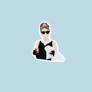 Breakfast At Tiffanys Sticker | Audrey Hepburn | Holly Golightly | classic movie star | Golden Age of Cinema | 1960s Icon | 60s movies