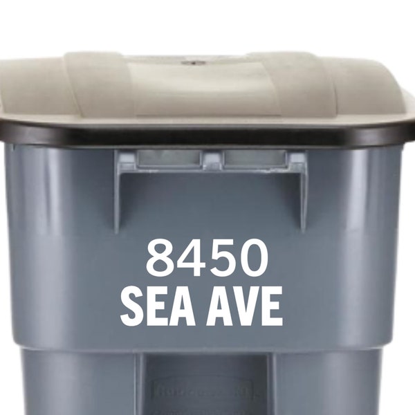 Custom Garbage Can Decal Etsy