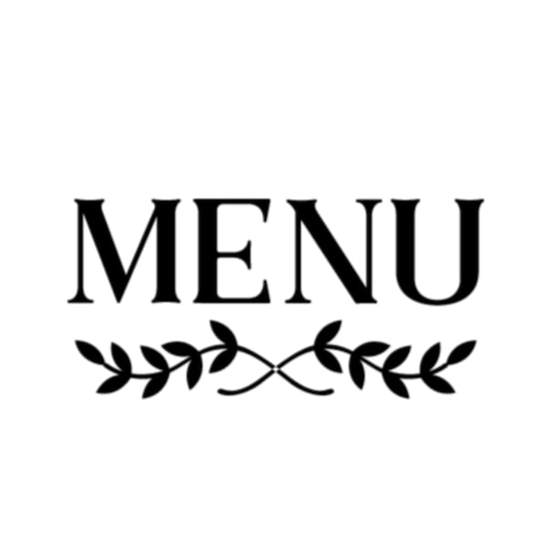 Menu Board Vinyl Decal, Weekly Meal Planning Sign, Kitchen Menu Board Sticker Label