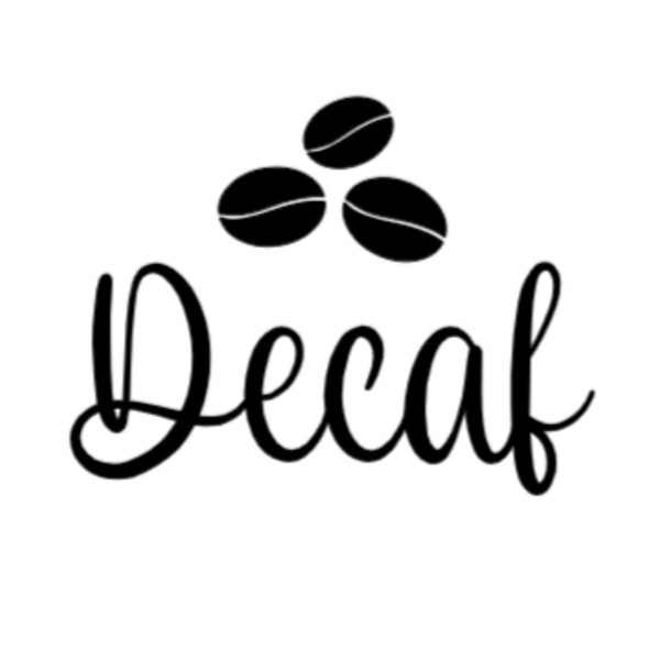 Coffee Decaf Decal, Pantry Organization Stickers, Coffee Jar Labels