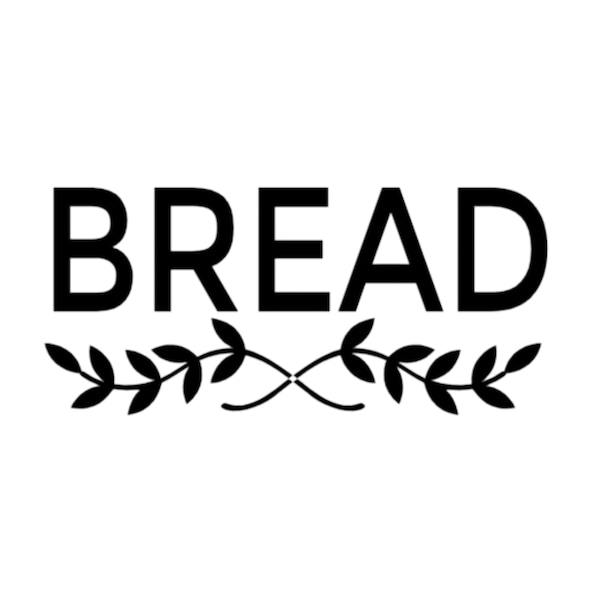 Bread Vinyl Decal, Farmhouse Bread Storage Box Decal Sticker, Bread Container Label Decal