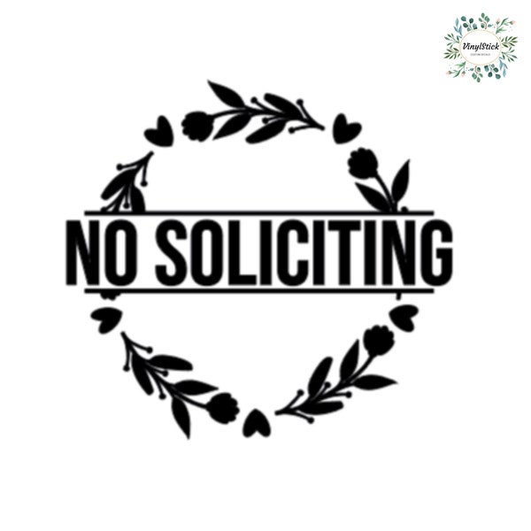 No Soliciting Decal - Etsy
