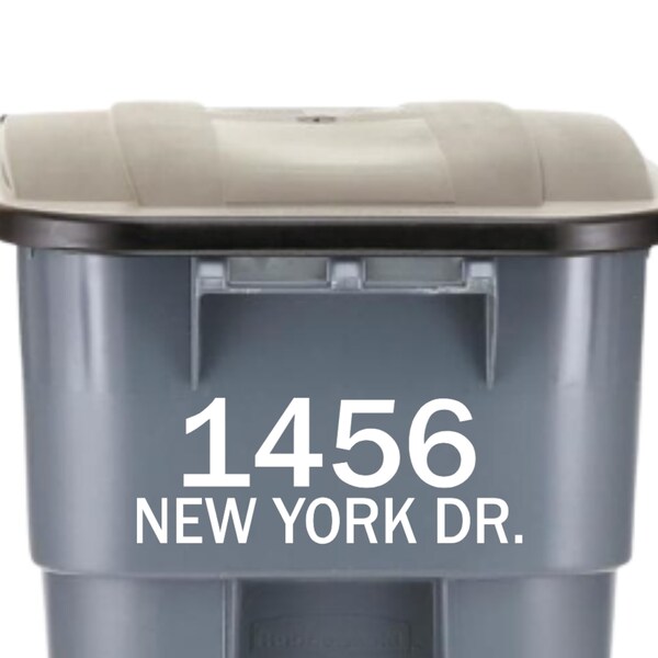 Trash Can Decal Etsy