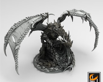 Unchained Dragon Armor(Grid Size: 32mm) - 3D printed miniatures 8K LCD| Artisans