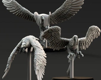 Mummified Vultures_3D printed miniatures | Artisans_size 43x40x36mm
