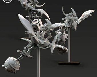 Starhost Pterodactyl Riders (3 modèles)-miniatures imprimées en 3D 8K LCD| Artisans
