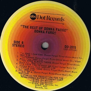 Donna Fargo The Best Of Donna Fargo,vinyl,lp,Folk, World, & Country,1977 image 3