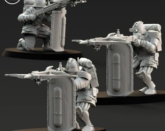 Vinci Snipers_3D-geprinte miniaturen | Ambachtslieden_grootte hoogte 31 mm