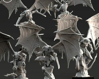 War Furies (5 Modèles)_Miniatures imprimées en 3D | Artisans Hauteur 63mm