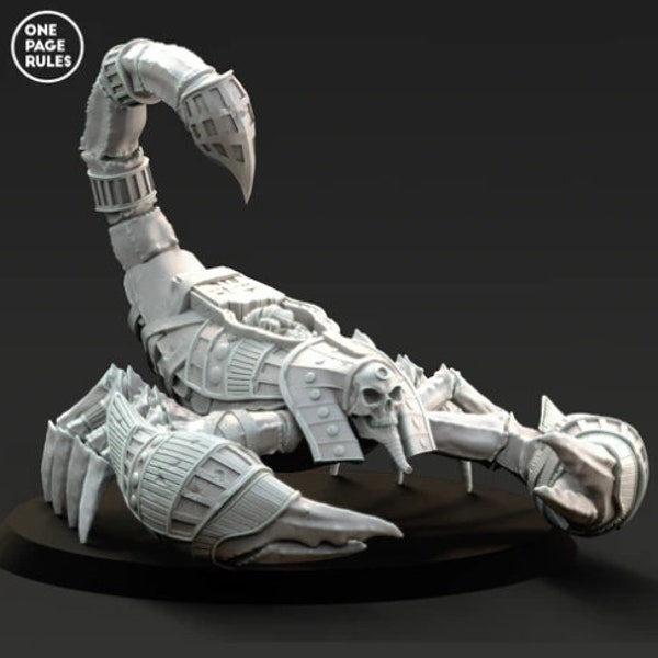 Mummified Great Scorpion_3D printed miniatures | Artisans_size 70x49x50mm