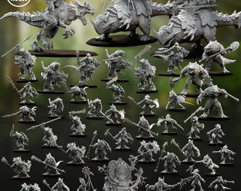 Fantasy Army Starter-- Miniaturas impresas en 3D LCD 8K| Artesanos