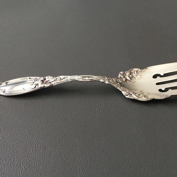 Vintage "Frontenac 1903" by International Sterling Silver Large Cold Meat Serving Fork - Silver Flatware, Silverware| Mother's Day Gift