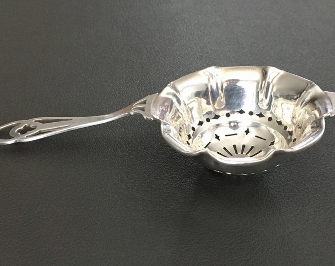 Vintage pierced Handle Series by ster Sterling Silver Overcup Tea