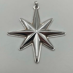 Vintage Annual Christmas Star 1976 by Reed & Barton Sterling Silver Ornament - Silver Ornaments|Christmas Gift|Holiday Gift