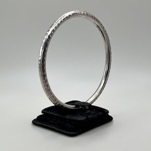 Vintage 925 Sterling Silver Hammered Bangle |Silver Bangle, Silver Bracelet, Silver Jewelry|Gift for her/him