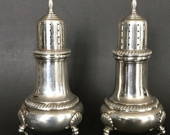 Vintage M FRED HIRSCH Sterling 487 Silver Salt and Pepper Shakers | Silver Flatware | Silverware