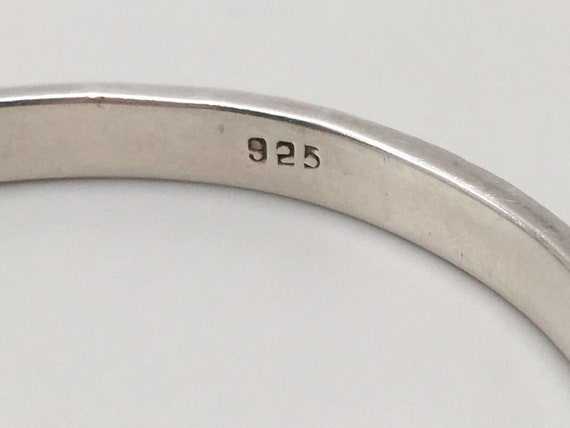 Vintage 925 Sterling Silver Crumpled Hinged Brace… - image 8