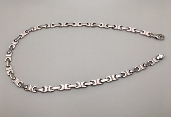 Vintage 925 Sterling Silver Anchor Shape Necklace… - image 7