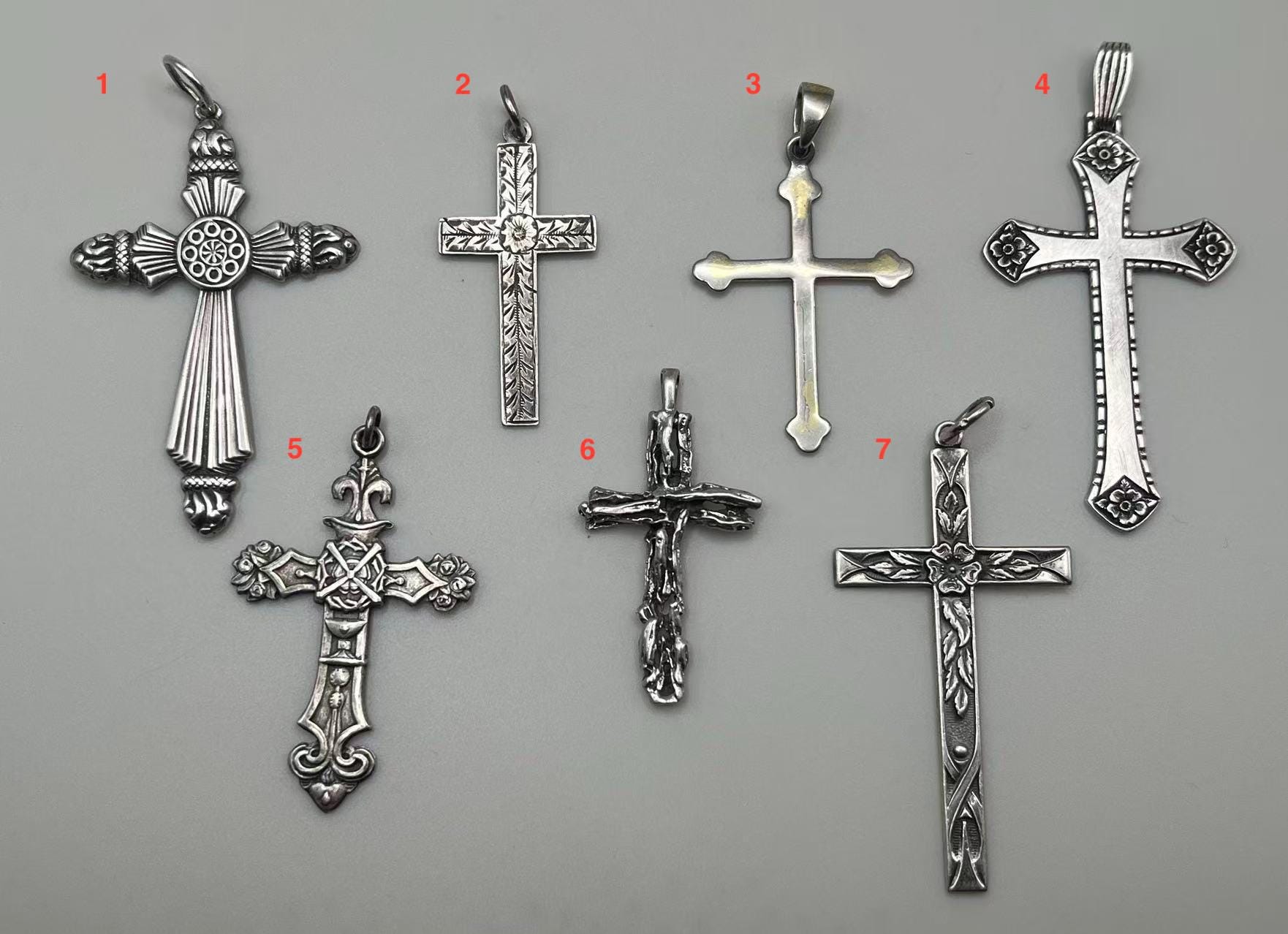 Vintage Silver Cross - Etsy