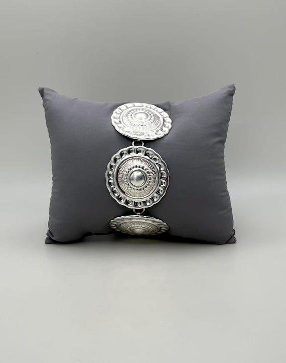 Bernice Goodspeed Sterling Silver Concho Bracelet - Handmade Mexican Jewelry
